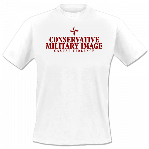 Conservative Military Image - Logo II, T-Shirt weiss