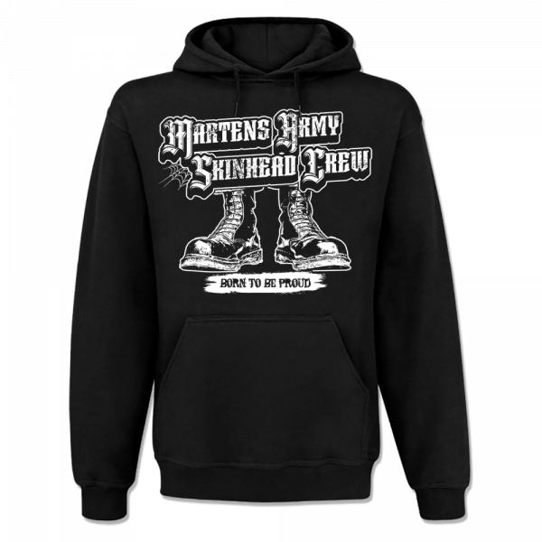 Martens Army - Born to be Proud, Kapuzenpullover Schwarz