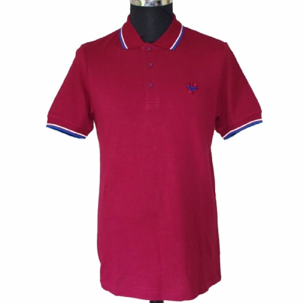 Warrior - Classic, Poloshirt Soul 45 Keep the Faith bordeaux/weiß/blau