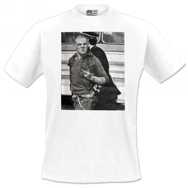 Skinhead / Cop 80s, T-Shirt weiss Oi! Records