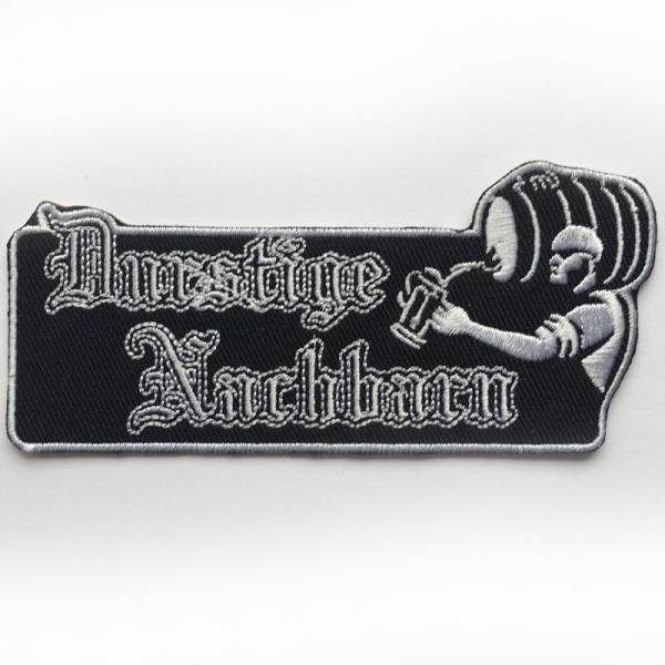 Durstige Nachbarn - Logo, Aufnäher verschiedene Farben