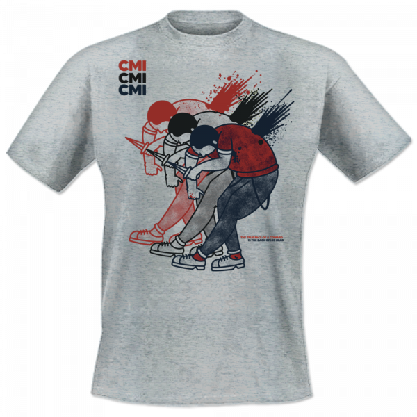 Conservative Military Image - 3 Skins, T-Shirt grau melliert CMI23T