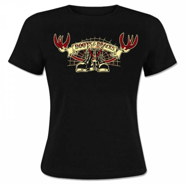 Boots & Braces - Est. 1983, Girlie Shirt schwarz