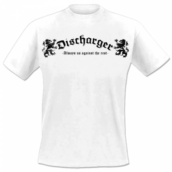 Discharger - Always us against the rest, T-Shirt weiss, lim. 75, OTS Exclusiv