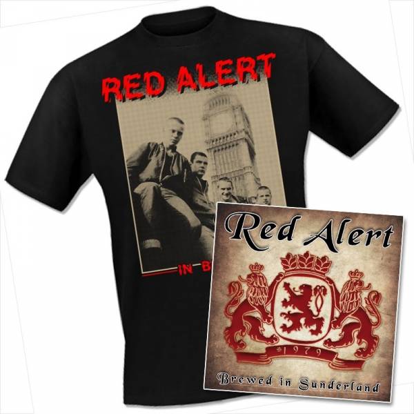 Red Alert - In Britain, T-Shirt + CD Oi! The Shop EXKLUSIV!!!
