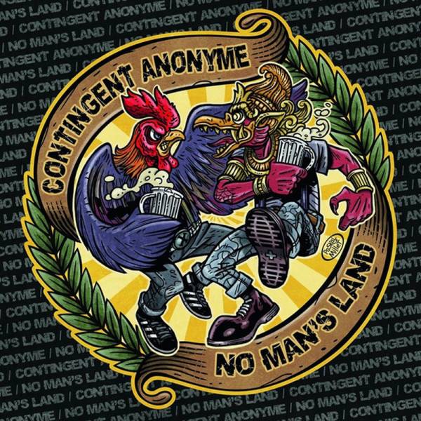 Contingent Anonyme / No Man's Land - Split, 7" lim. 355 verschiedene Farben