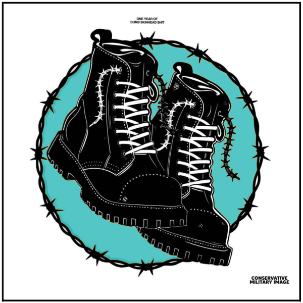 Conservative Military Image - One year of dumb skinhead shit, LP grün 2. Pressung