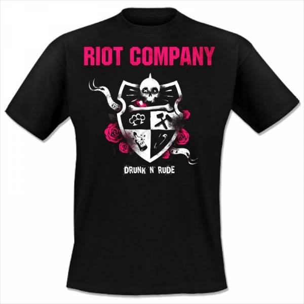 Riot Company - Drunk 'n' Rude, T-Shirt Druck purple