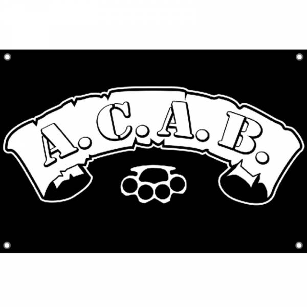 A.C.A.B. - Schlagring, Fahne