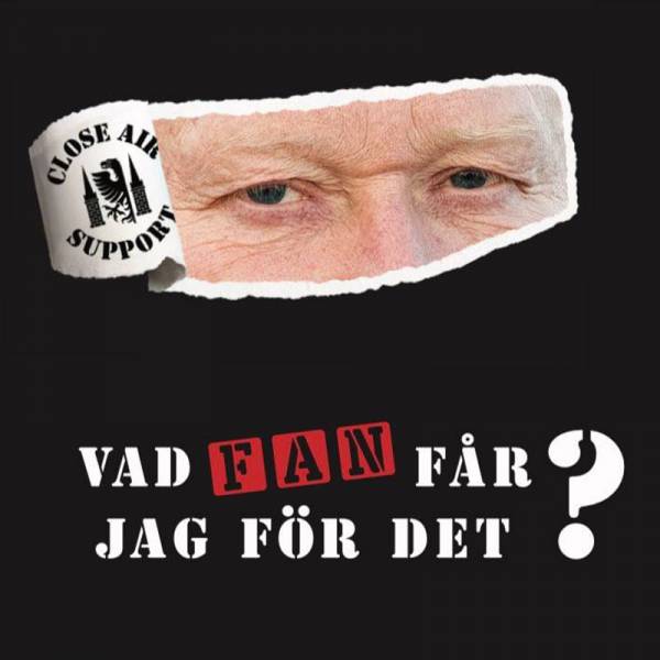 Close Air Support - Vad fan far jag för det, 7" lim. 100 schwarz nur wenig Exemplare