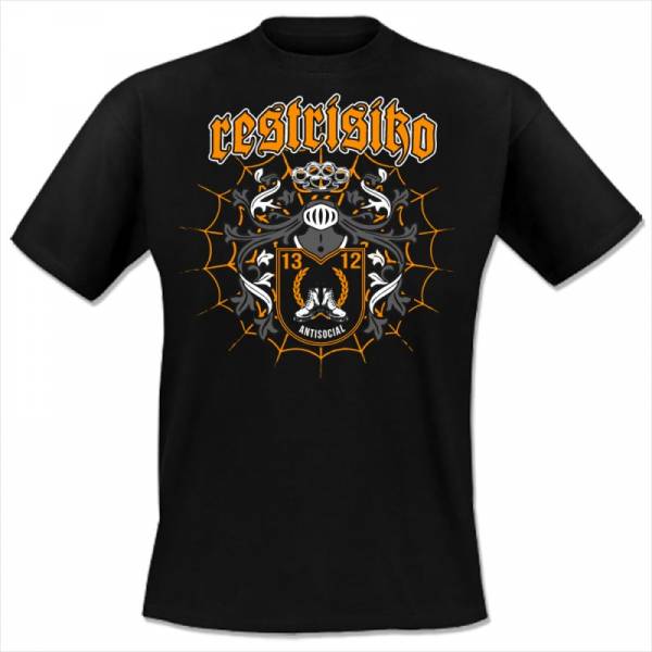 Restrisiko - Antisocial, T-Shirt schwarz