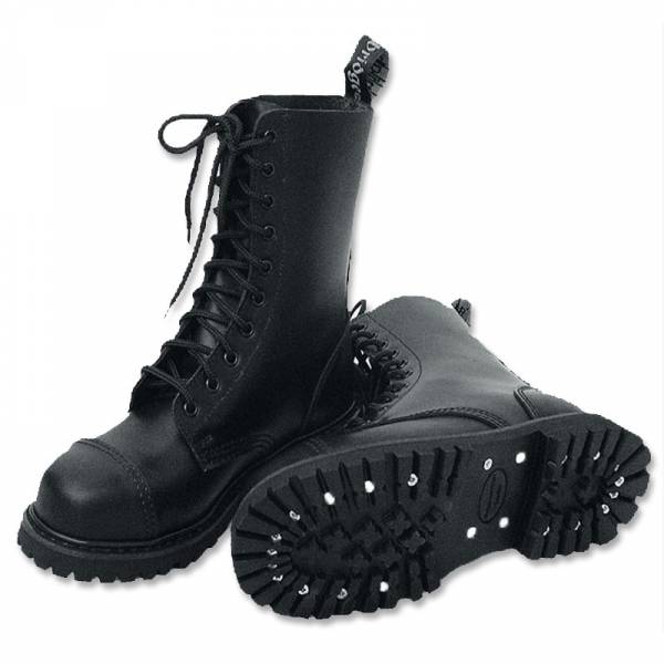 10 Loch Boots / Stiefel schwarz