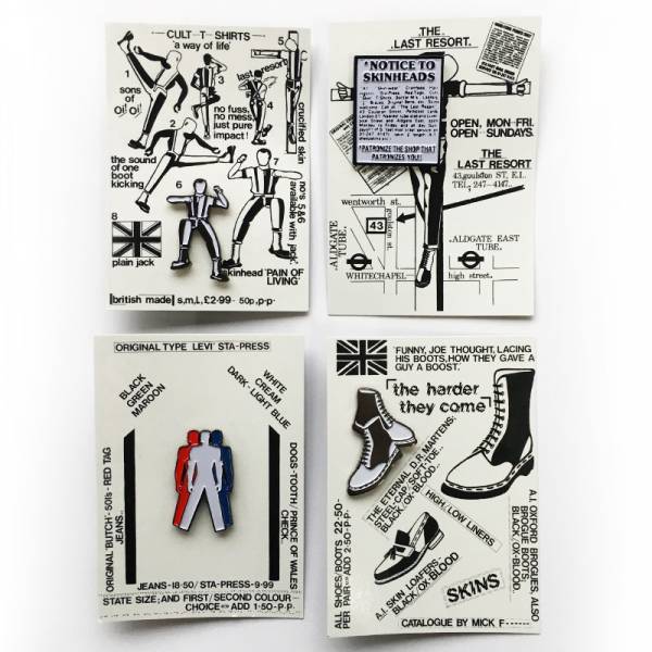 Last Resort Shop - Notice to skinheads, Pin US Import