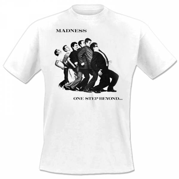 Madness - One step beyond, T-Shirt WEISS