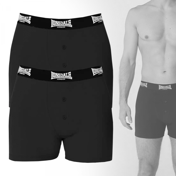 Lonsdale - Logo, Retro Shorts 2-Pack