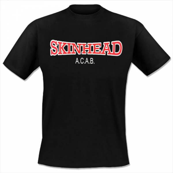Skinhead - A.C.A.B., T-Shirt schwarz