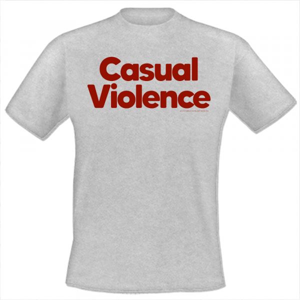 Conservative Military Image - Casual Violence, T-Shirt grau-melliert
