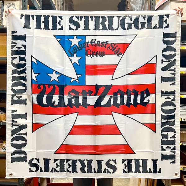 Warzone - Don't forget the trouble, Banner ca. 120cm x 120cm, US Import