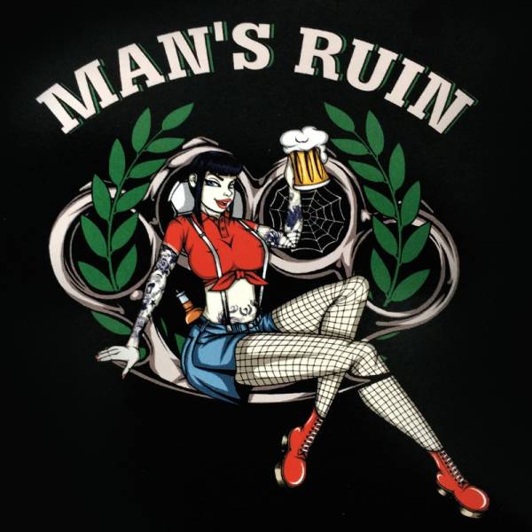 Man's Ruin, Aufkleber