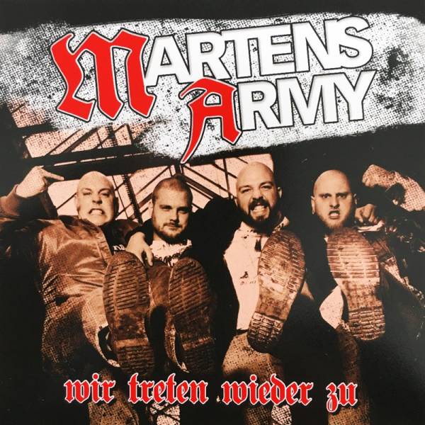 Martens Army - Wir treten wieder zu, Aufkleber eckig