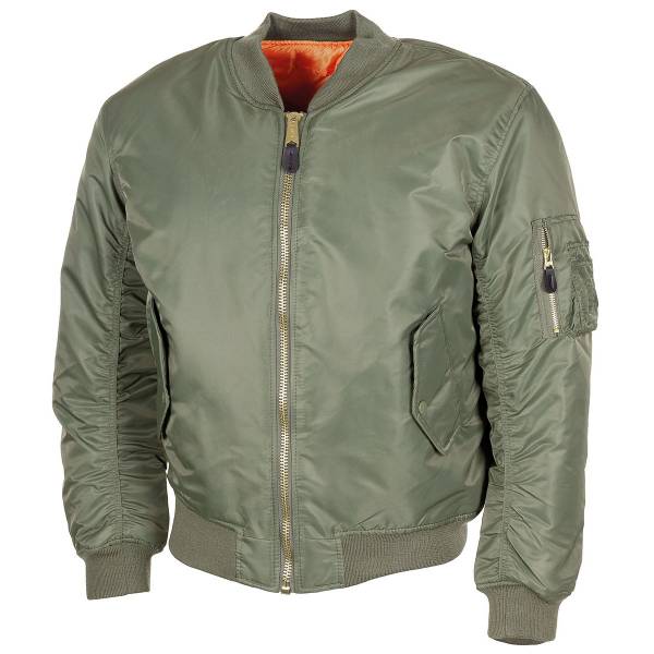 Bomberjacke - MA1, US Fliegerjacke oliv