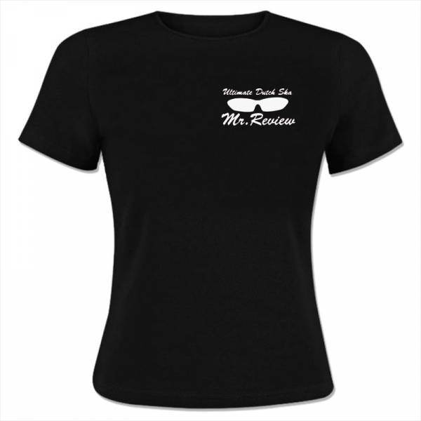 Mr. Review - Logo, Girlie Shirt schwarz