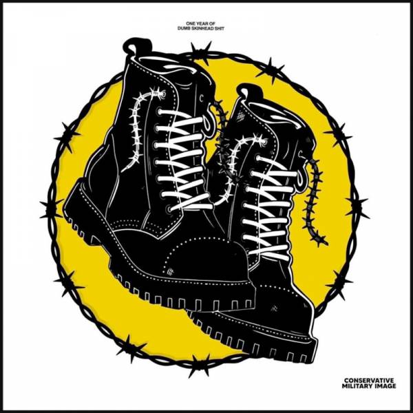 Conservative Military Image - One year of dumb skinhead shit, LP schwarz