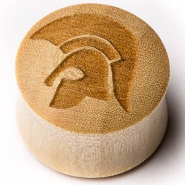 Trojan, Ear-Plug / Tunnel aus Krokodilholz, verschiedene Grössen