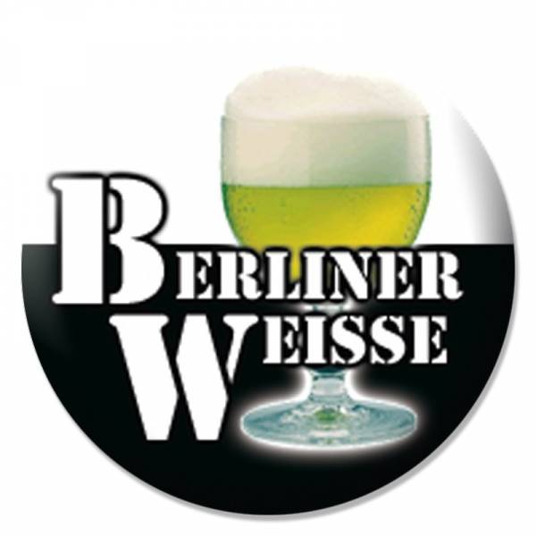 Berliner Weisse - Bierglas, Button B013