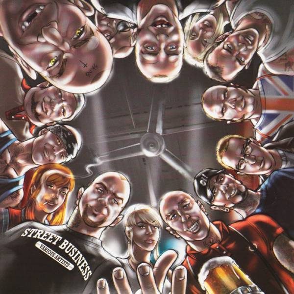 V/A Street Business - Skinfull / Straight Laced / True Grit / Brutti E Ignoranti, 7" lim. schwarz BE