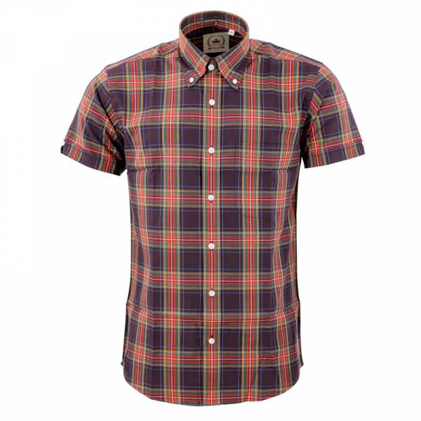 RELCO Clothing - Button Down Kurzärmel-Shirt CK64, verschiedene Größen