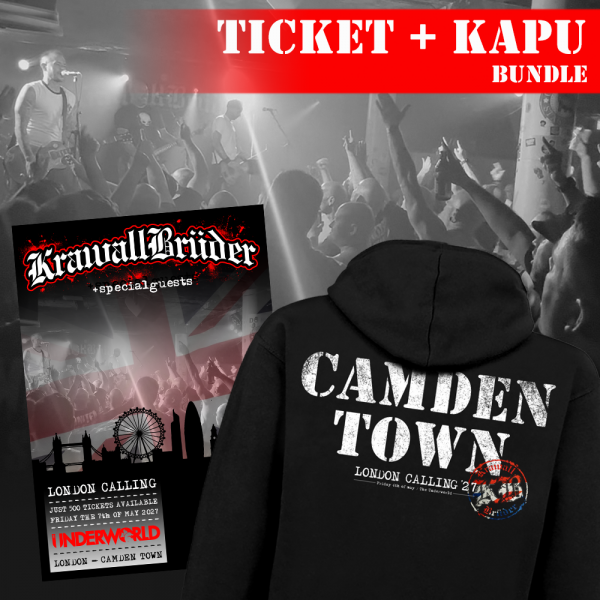 KrawallBrüder - London 07/05/27, Ticket + Kapu Bundle