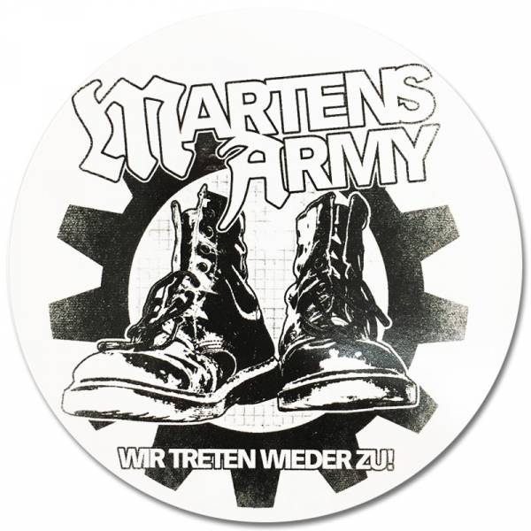 Martens Army - Boots, Aufkleber rund