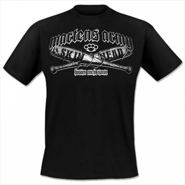 Martens Army - Hassen macht Spass, T-Shirt schwarz