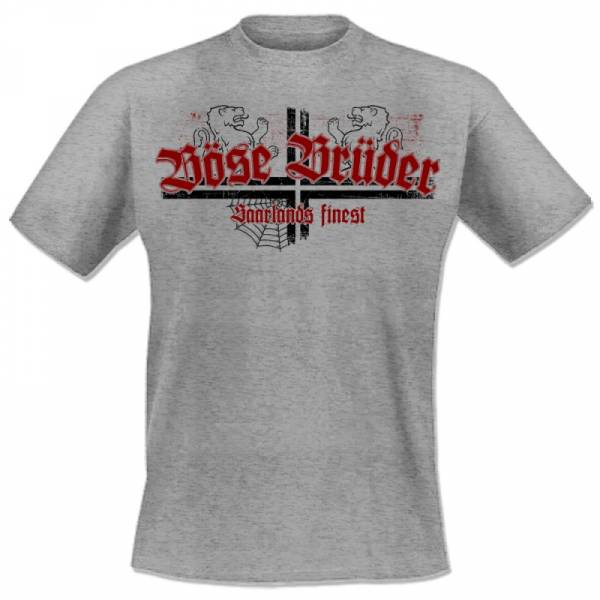 Böse Brüder - Saarlands finest, T-Shirt grau