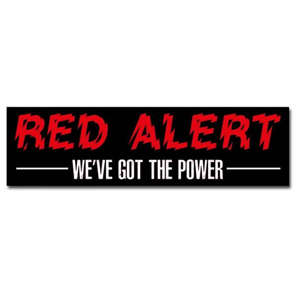 Red Alert - We've got the power, Aufkleber