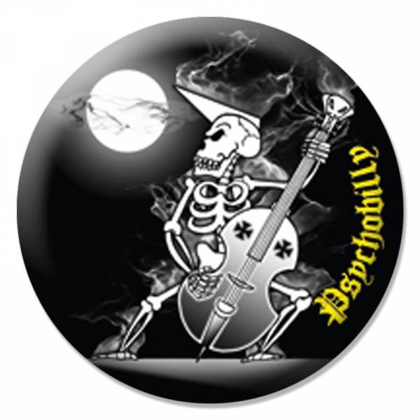 Psychobilly - Skelett, Button B092