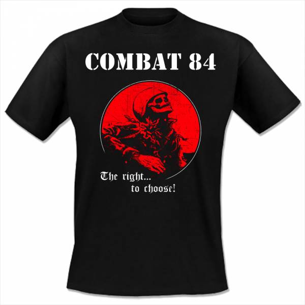 Combat 84 - The right to choose, T-Shirt schwarz