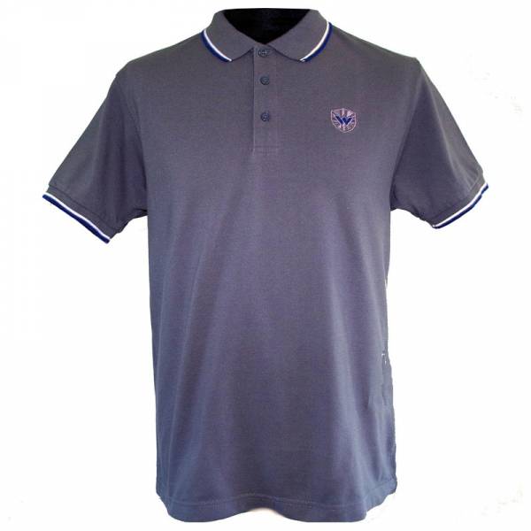 Warrior - Classic, Poloshirt anthrazit/weiss/blau